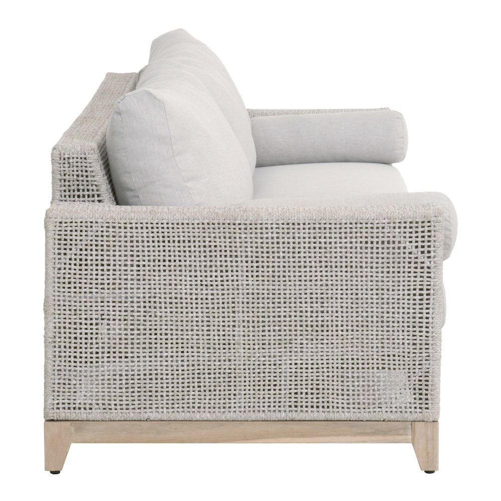 Woven - Outdoor  Transitional Tropez Outdoor 90" Sofa