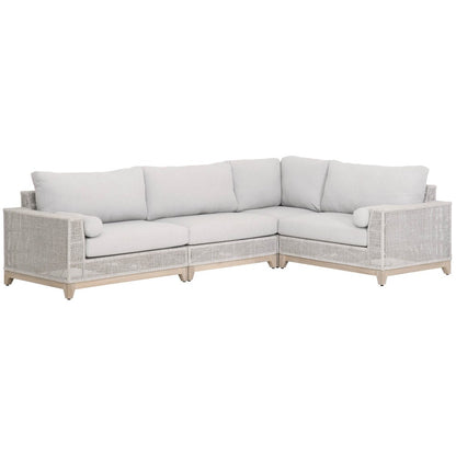 Woven - Outdoor  Transitional Tropez Outdoor Modular Corner Sofa