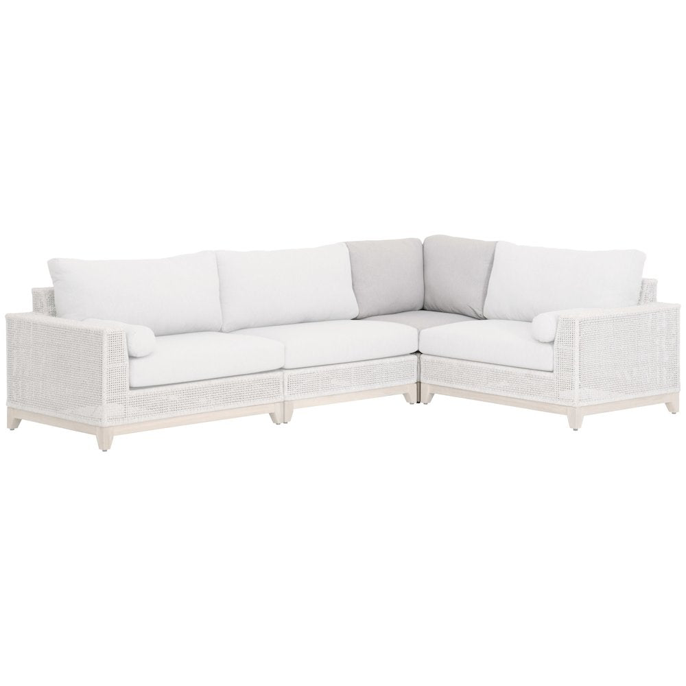 Woven - Outdoor  Transitional Tropez Outdoor Modular Corner Sofa