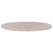 Gray Round Dining Table Top 54 Inches, Acacia Wood Veneer, MDF