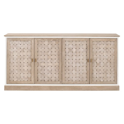 Bella Antique Transitional Weave Media Sideboard