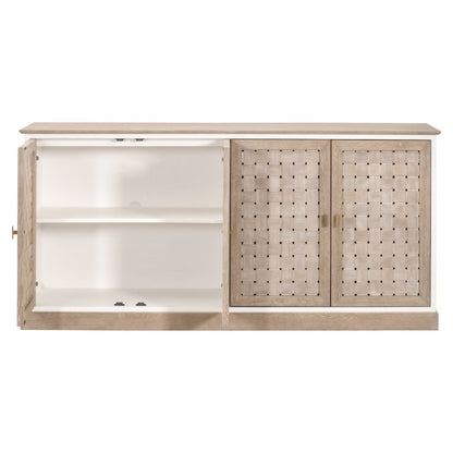 Bella Antique Transitional Weave Media Sideboard