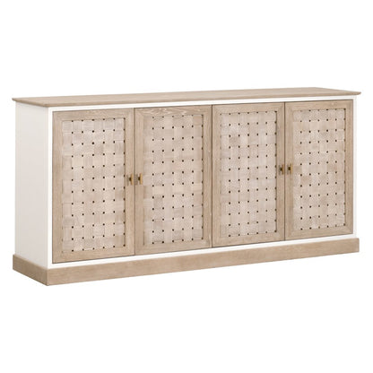 Bella Antique Transitional Weave Media Sideboard