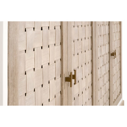 Bella Antique Transitional Weave Media Sideboard