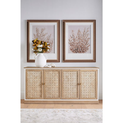 Bella Antique Transitional Weave Media Sideboard
