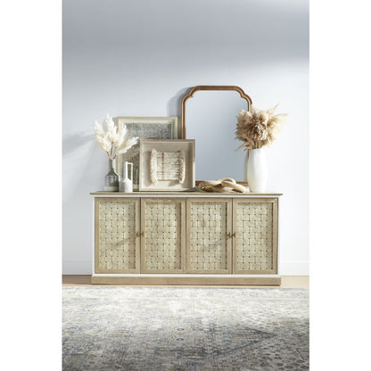 Bella Antique Transitional Weave Media Sideboard