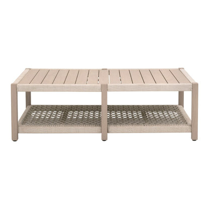 Woven - Outdoor  Transitional Wrap Outdoor Coffee Table