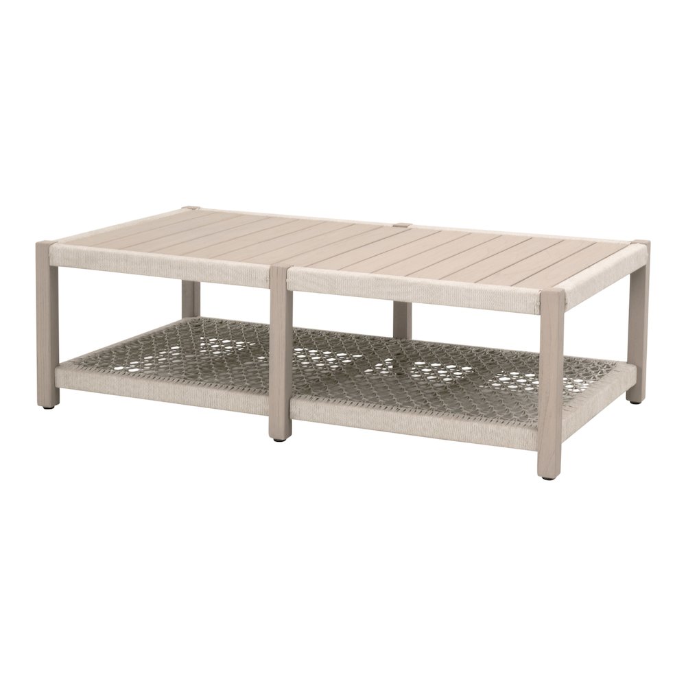 Woven - Outdoor  Transitional Wrap Outdoor Coffee Table