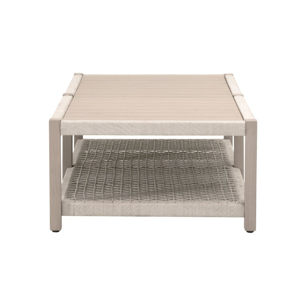 Woven - Outdoor  Transitional Wrap Outdoor Coffee Table