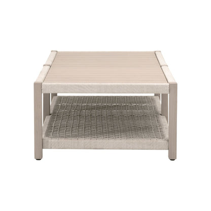 Woven - Outdoor  Transitional Wrap Outdoor Coffee Table