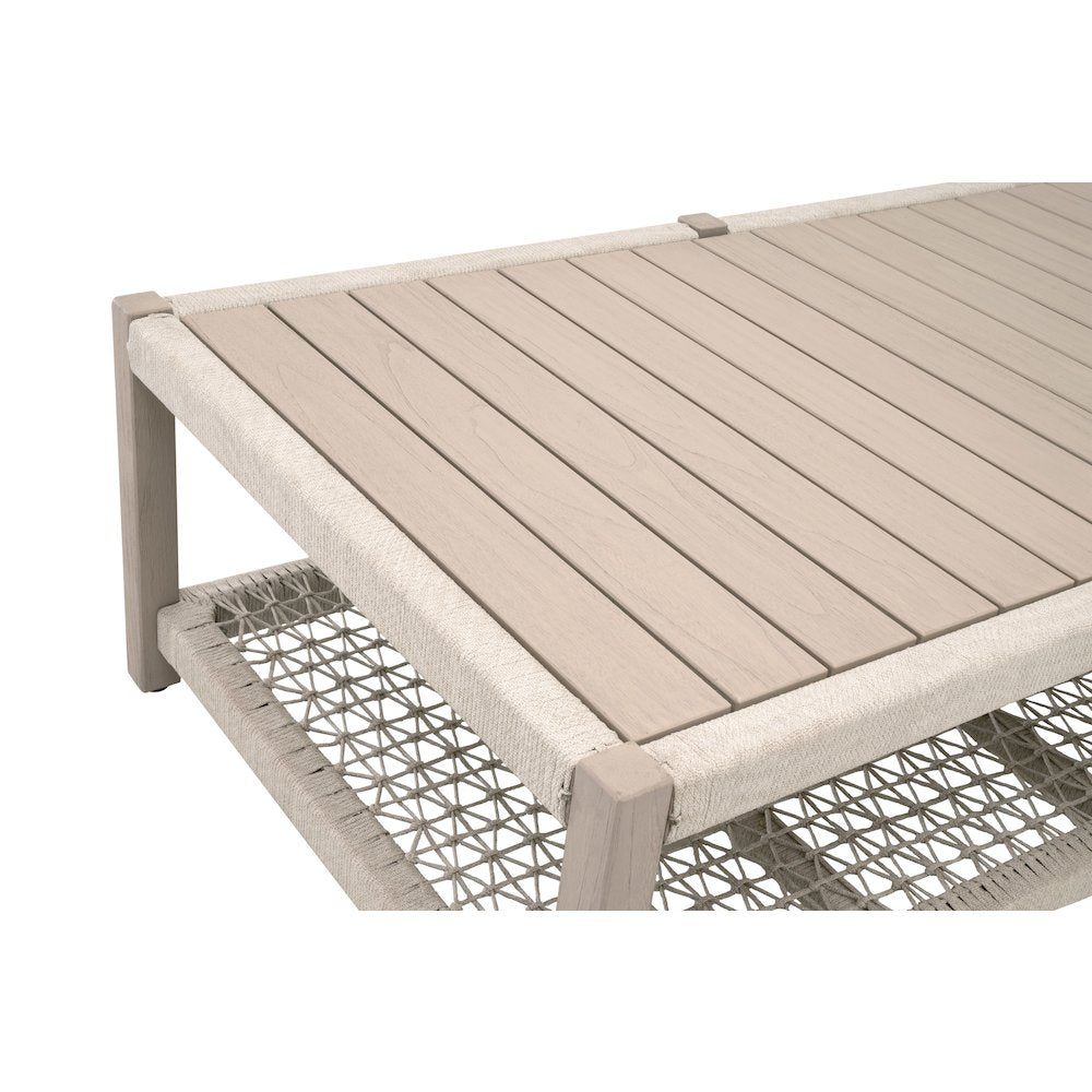 Woven - Outdoor  Transitional Wrap Outdoor Coffee Table