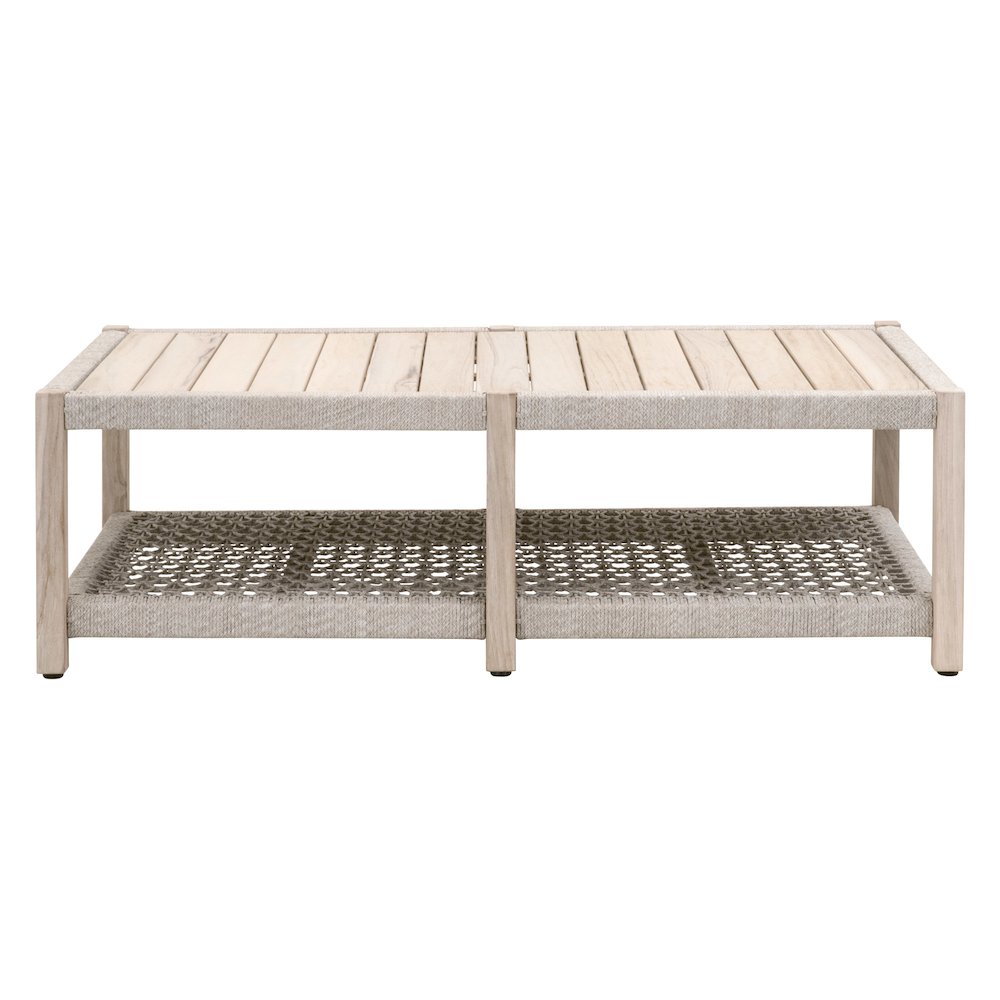 Woven - Outdoor  Transitional Wrap Outdoor Coffee Table
