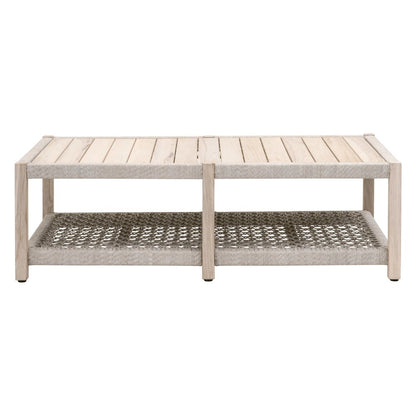 Woven - Outdoor  Transitional Wrap Outdoor Coffee Table