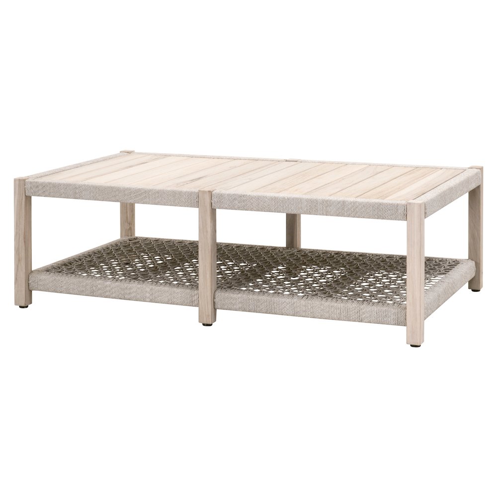 Woven - Outdoor  Transitional Wrap Outdoor Coffee Table