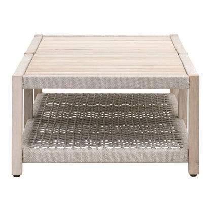 Woven - Outdoor  Transitional Wrap Outdoor Coffee Table