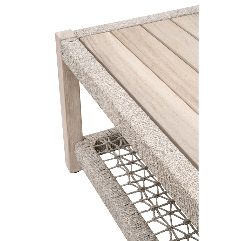 Woven - Outdoor  Transitional Wrap Outdoor Coffee Table