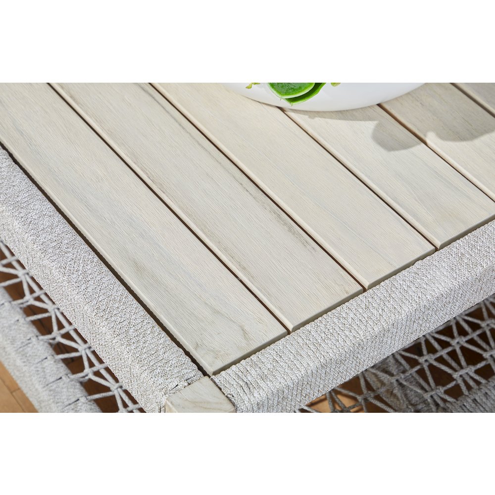 Woven - Outdoor  Transitional Wrap Outdoor Coffee Table