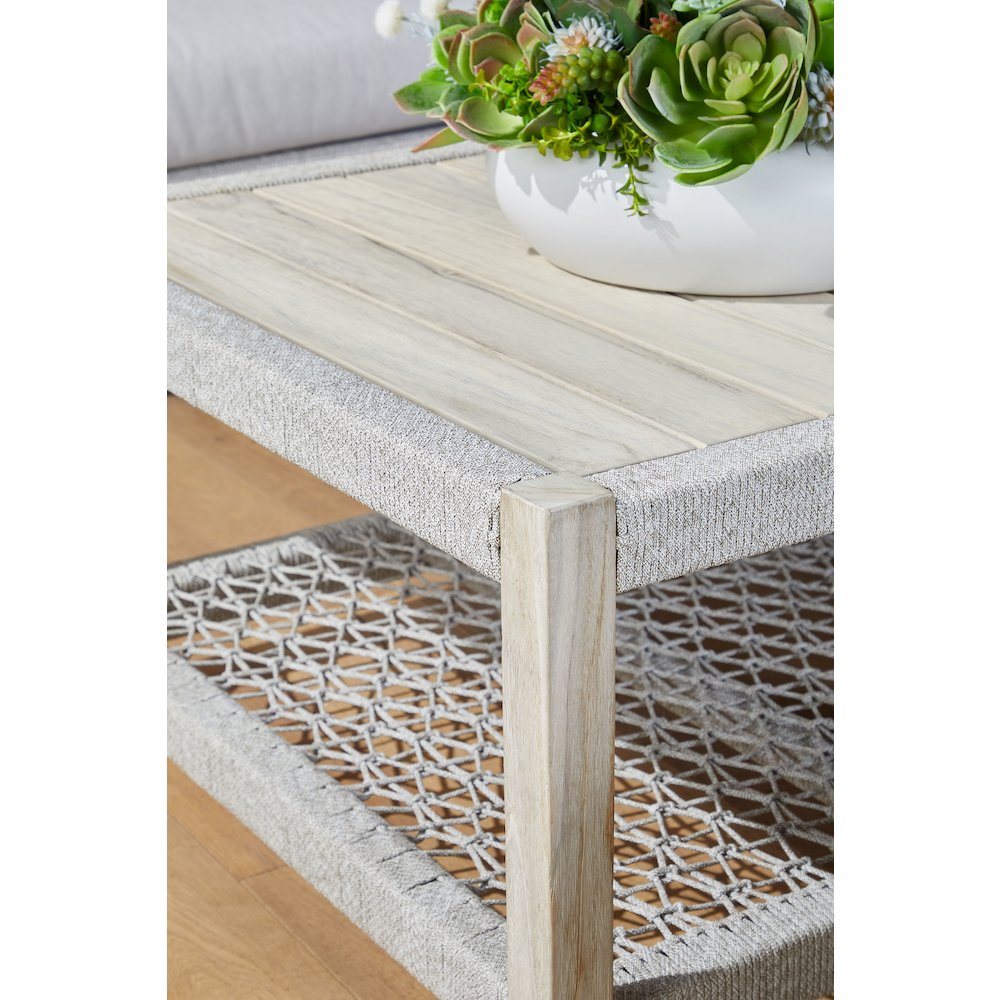 Woven - Outdoor  Transitional Wrap Outdoor Coffee Table