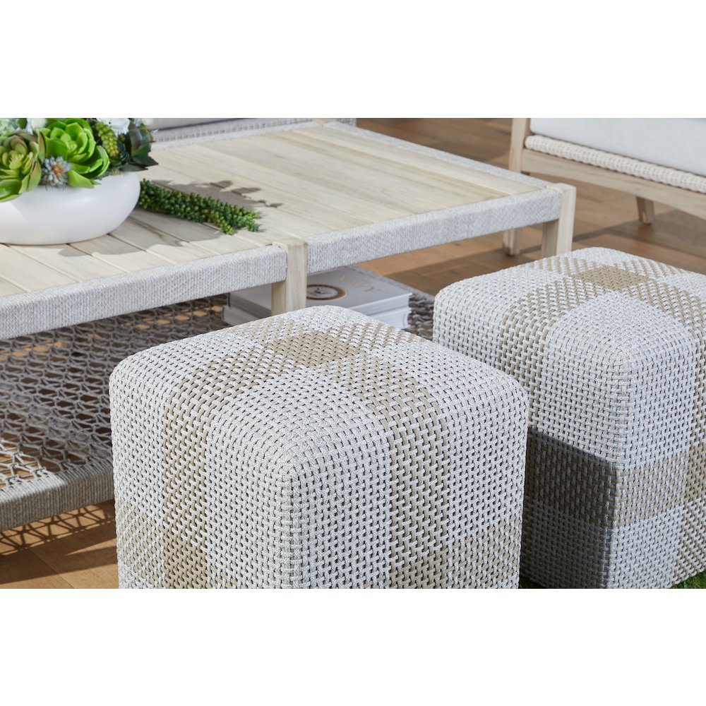 Woven - Outdoor  Transitional Wrap Outdoor Coffee Table