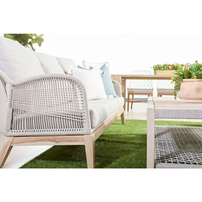 Woven - Outdoor  Transitional Wrap Outdoor Coffee Table