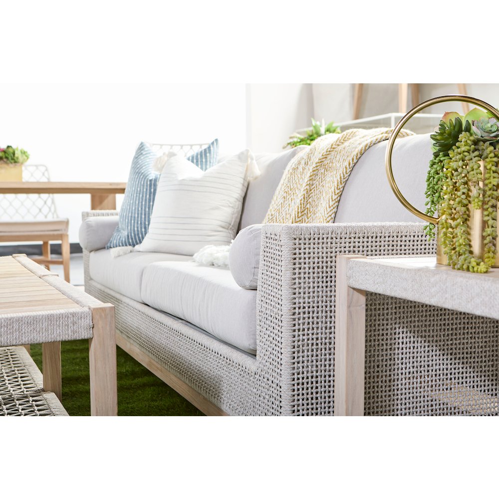 Woven - Outdoor  Transitional Wrap Outdoor Coffee Table