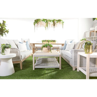 Woven - Outdoor  Transitional Wrap Outdoor Coffee Table