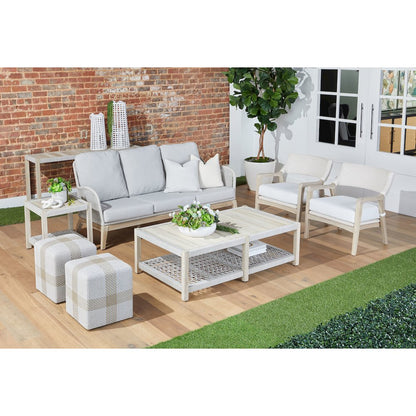 Woven - Outdoor  Transitional Wrap Outdoor Coffee Table