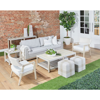 Woven - Outdoor  Transitional Wrap Outdoor Coffee Table