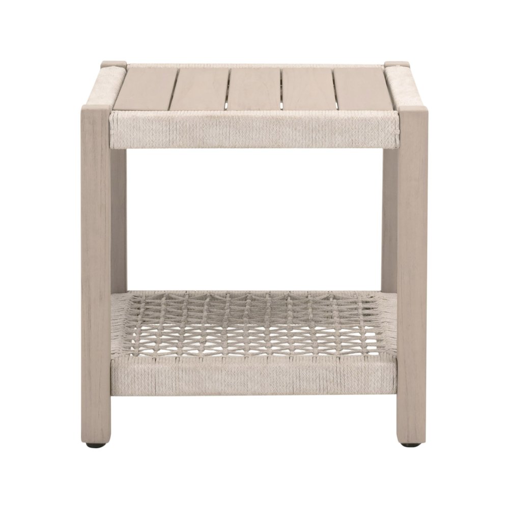 Woven - Outdoor  Transitional Wrap Outdoor End Table