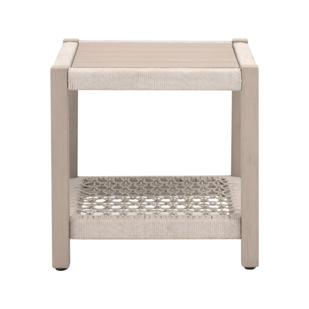 Woven - Outdoor  Transitional Wrap Outdoor End Table