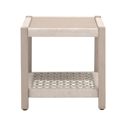 Woven - Outdoor  Transitional Wrap Outdoor End Table