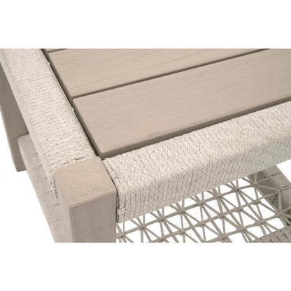 Woven - Outdoor  Transitional Wrap Outdoor End Table