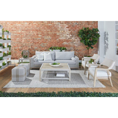 Woven - Outdoor  Transitional Wrap Outdoor Square Coffee Table