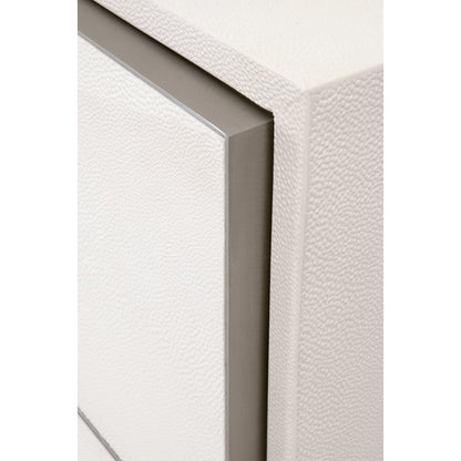 Traditions Transitional Wynn Shagreen 3-Drawer Nightstand