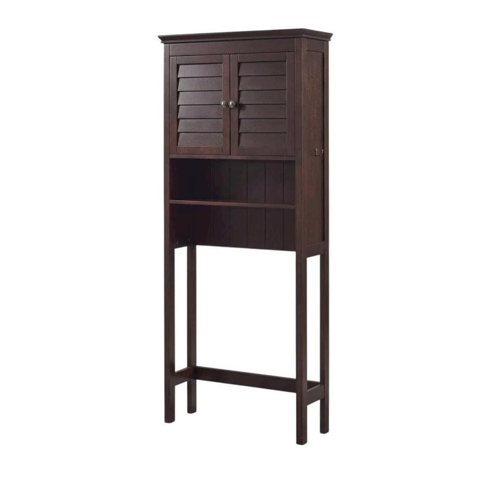 Espresso Space Saver Bathroom Vanity with Anti-Tip Hardware