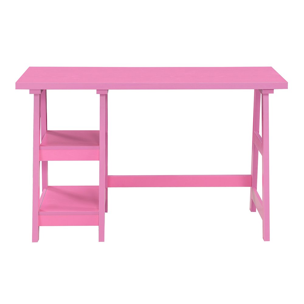 Designs2Go Trestle Desk with Shelves