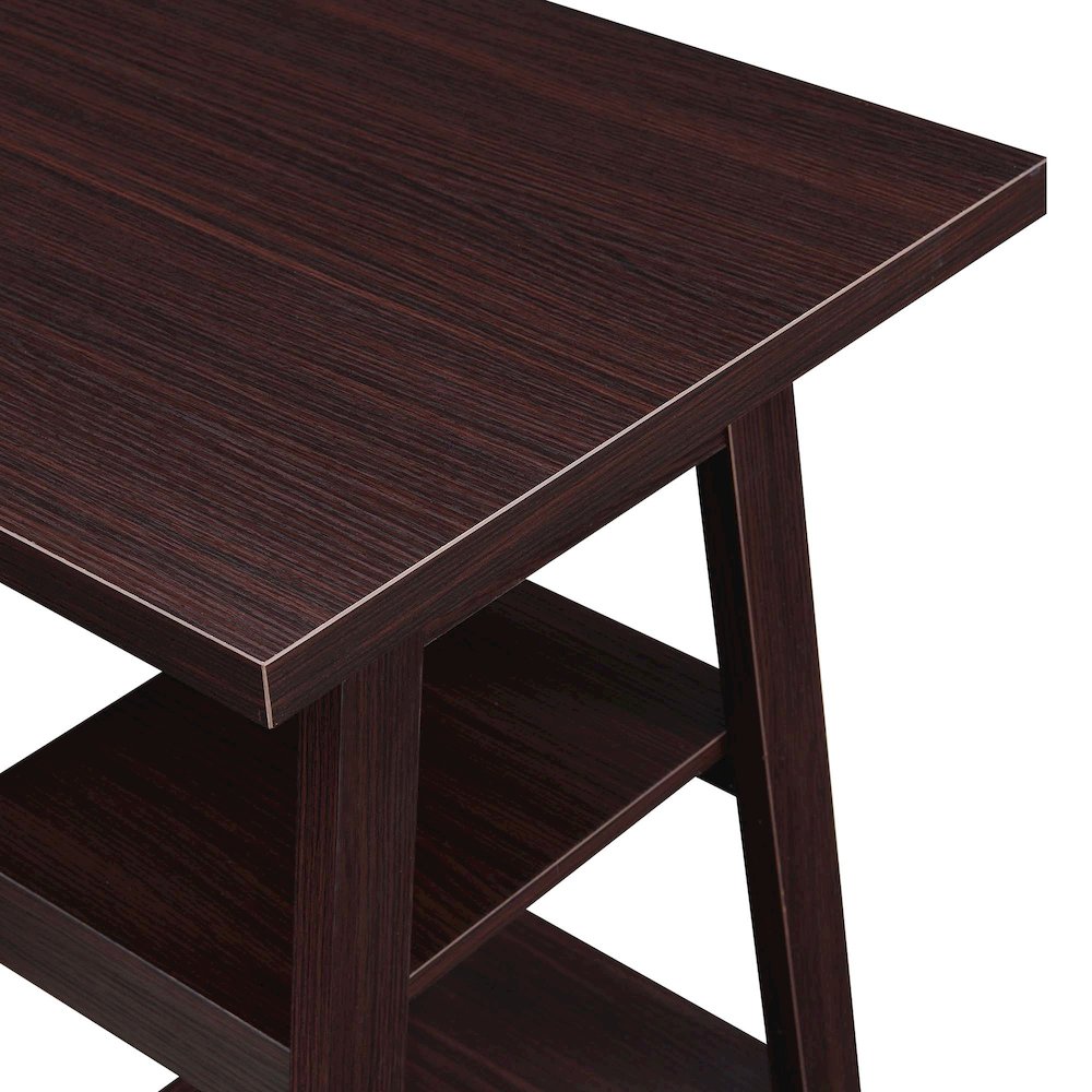 Designs2Go Double Trestle Desk with Shelves