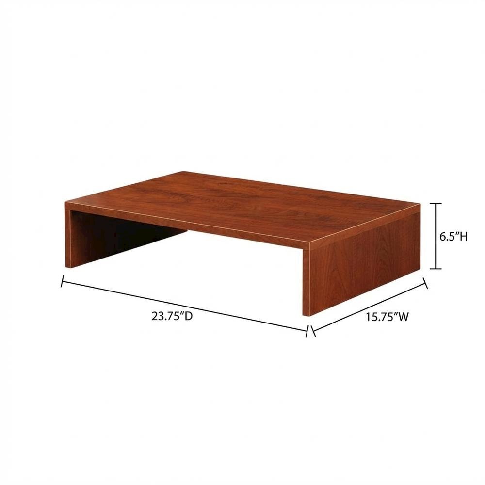 Cherry TV/Monitor Riser for Small Screens up to 26 Inches with Melamine Veneer