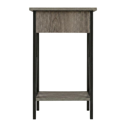 Glass Finish Flip Top Table with Compact Design for Living Room Use