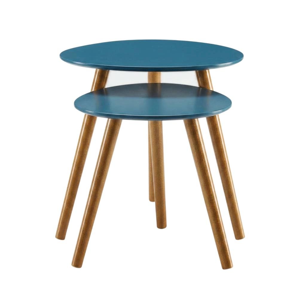 End Table with Wooden Finish, Sturdy Surface, and Modern Style