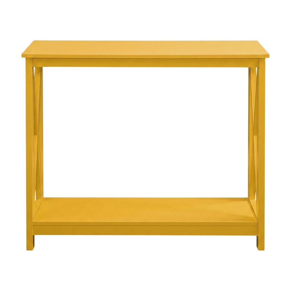Contemporary Console Table with Open Shelf for Entryway or Living Room