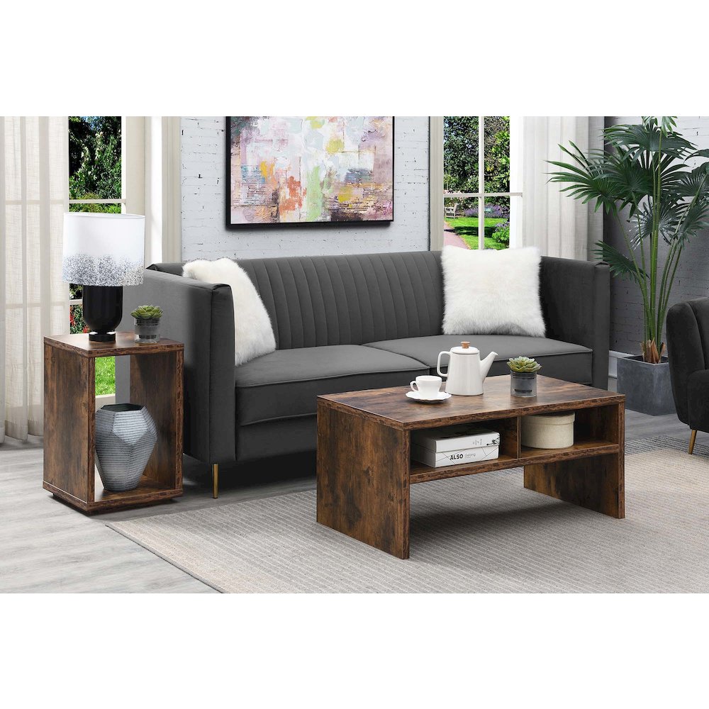 Northfield Admiral End Table with Shelf, Barnwood
