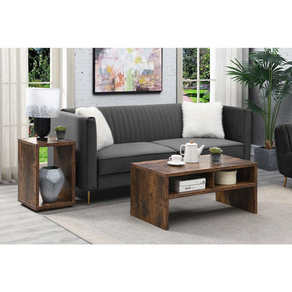 Northfield Admiral End Table with Shelf, Barnwood