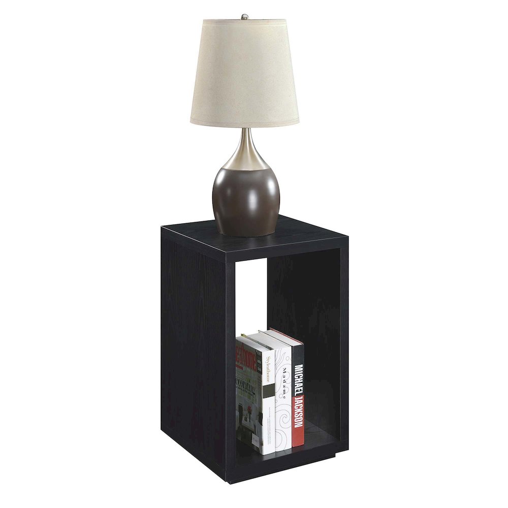 Northfield Admiral End Table with Shelf, Black