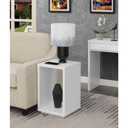 Northfield Admiral End Table with Shelf, White