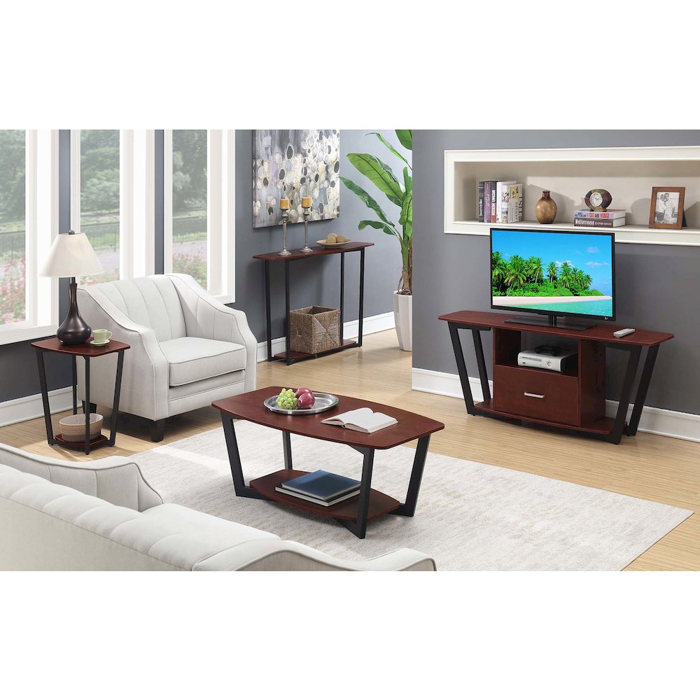 Graystone End Table with Shelf
