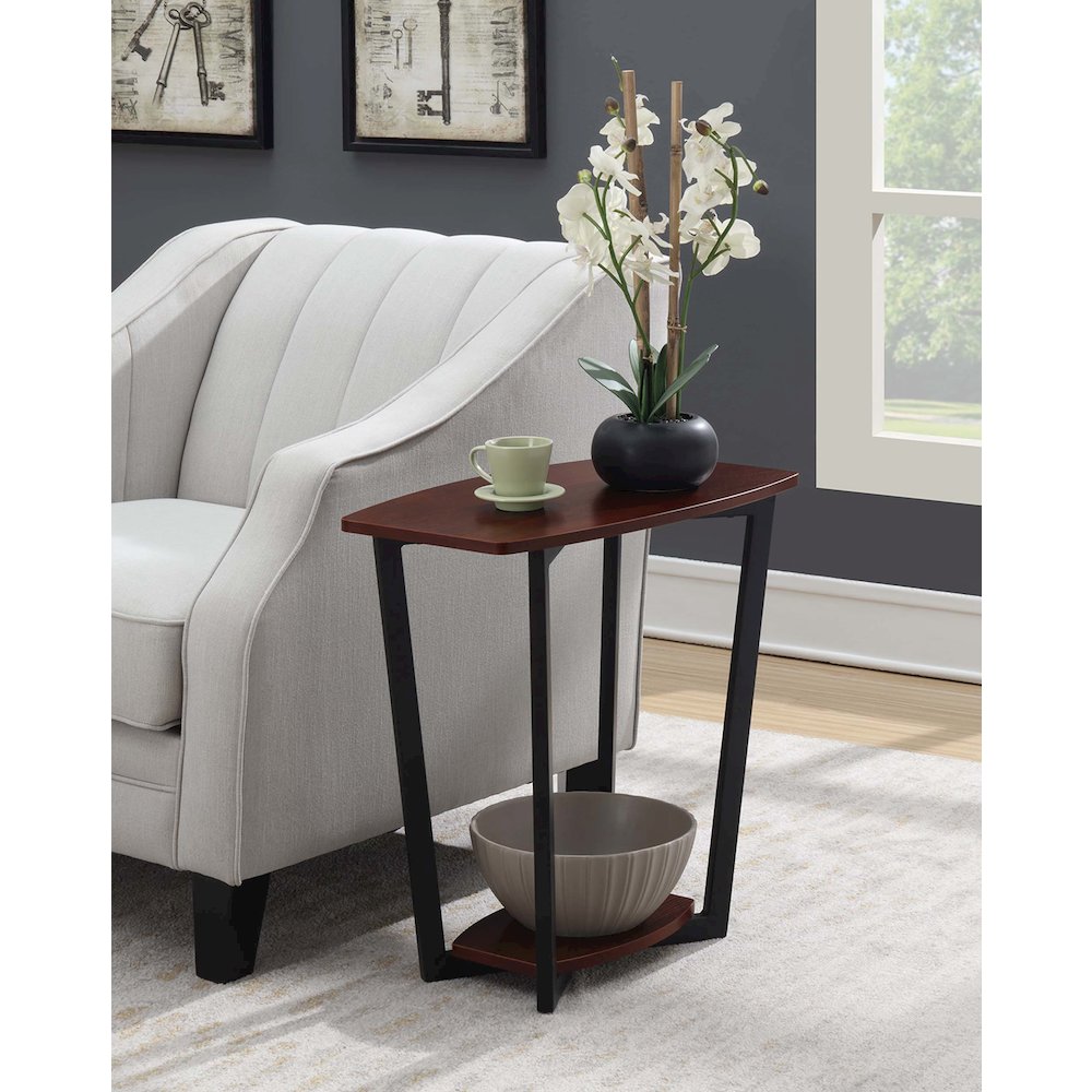 Graystone End Table with Shelf