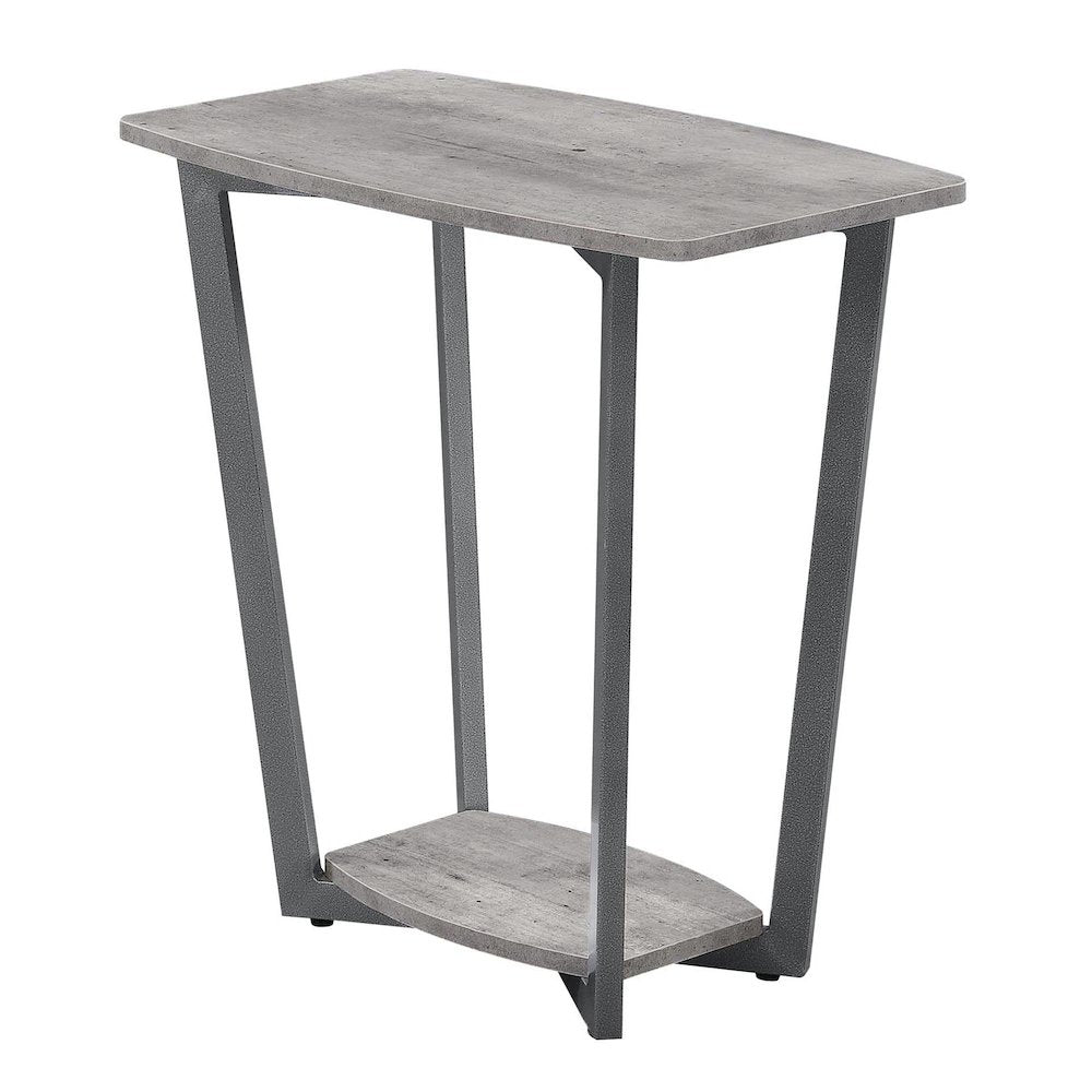Graystone End Table with Shelf