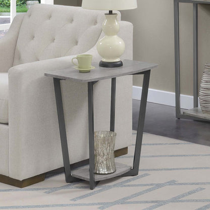 Graystone End Table with Shelf