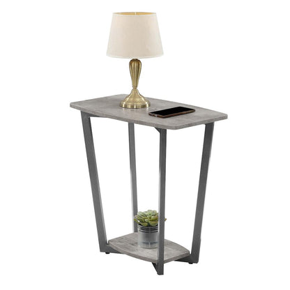 Graystone End Table with Shelf